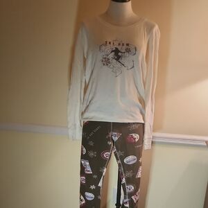 PJ Salvage Ski Bum Pajamas L/XL